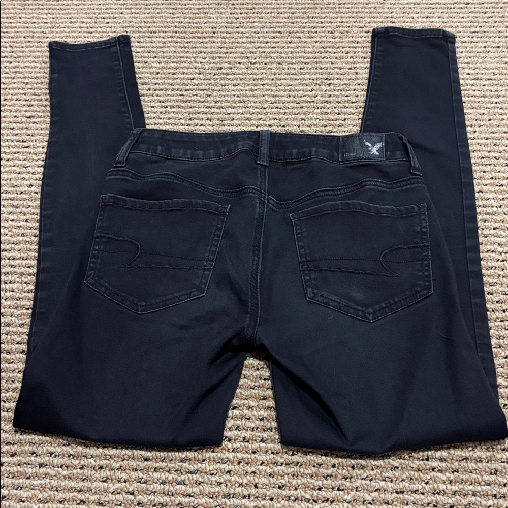 American Eagle Outfitters Women's Black Jeggins - Picture 3 of 10